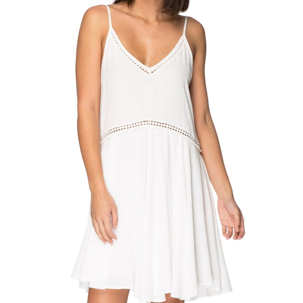 White Woven Dress
